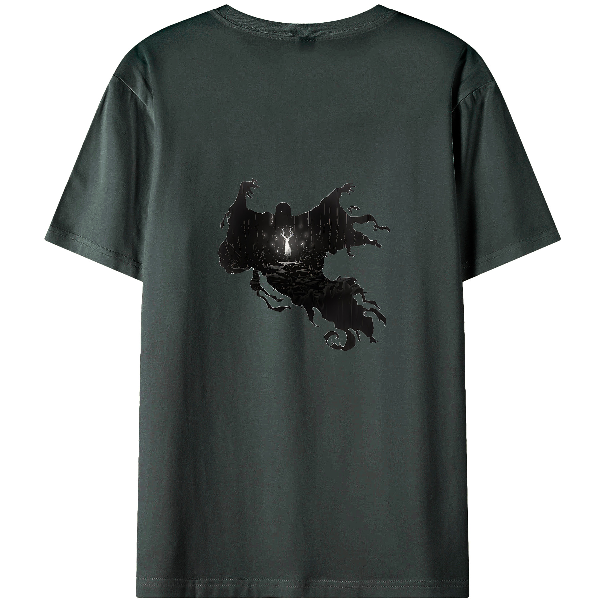 （画像用） Harry Potter ハリー・ポッターシリーズ 綿100％ メンズ半袖Tシャツ（バックプリント） 通気性